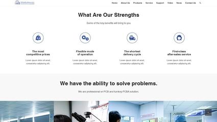iWhiteiBlueResponsive藍色響應式自適應Phpcms企業網站模板
